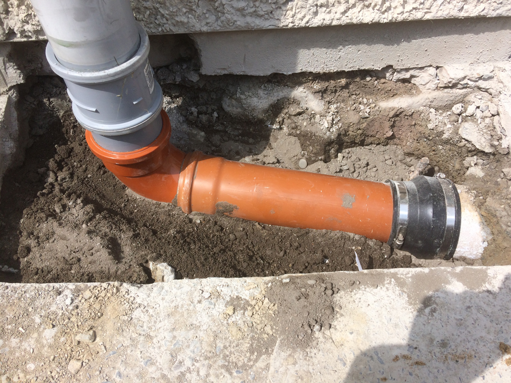 Leaking stench pipe - Step 2